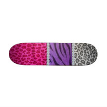 Poster de animal Girly de diamant Plateaux De Skateboards