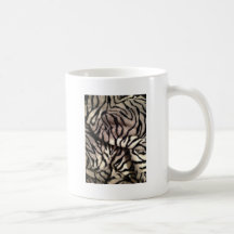 Poster de animal - rayures velues tasse à café