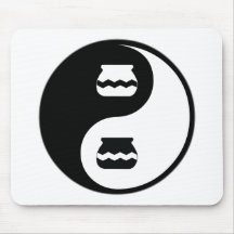 Poterie de Yin Yang Tapis De Souris