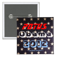 POTUS Obama 2012 Badge