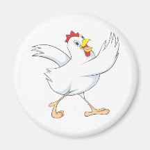 Poule heureuse de poulet aimants pour réfrigérateur