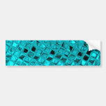 Poule mouillée impertinente de diamant turquoise G Adhésifs Pour Voiture