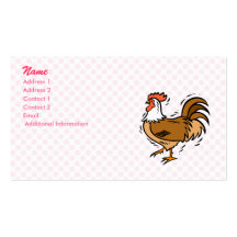 Poulet de Charles Cartes De Visite Personnelles