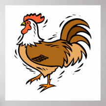 Poulet de Charles Poster
