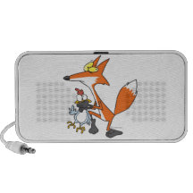 poulet drôle volant le renard de stealer haut-parleur mp3