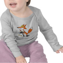 poulet drôle volant le renard de stealer t-shirts