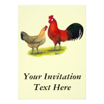 Poulets siciliens de renoncule carton d'invitation