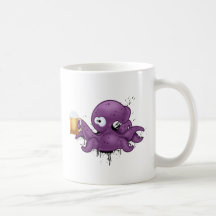 Poulpe alcoolique tasse à café