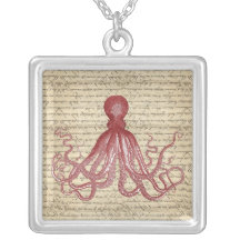 Poulpe vintage pendentifs