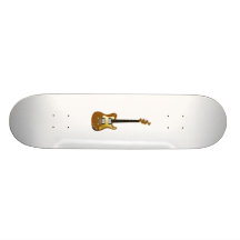 Poupée de pétillance de guitare électrique d'or plateaux de skateboards