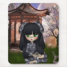 Poupée le bel Orient Mousepad de Kawaii Chine Tapis De Souris