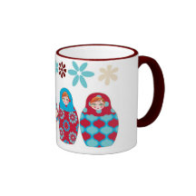 poupée russe multico tasses