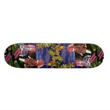 Poupées d'oscillation dans des robes colorées skateboard customisable