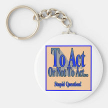 Pour agir ou pas porte-clef