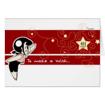Pour faire un souhait…. carte