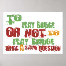 Pour jouer au bridge poster