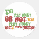 Pour jouer au rugby adhésifs ronds