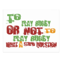 Pour jouer au rugby cartes postales