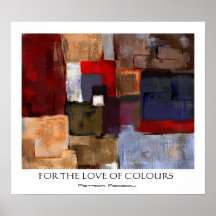 Pour l'amour de couleurs affiches