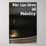 Pour l'amour de l'affiche de phonographe de Fideli