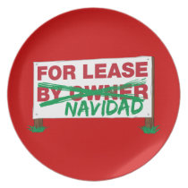 Pour le bail Navidad - le Noël drôle de Feliz Navi assiettes