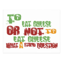 Pour manger du fromage carte postale