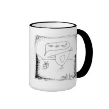 "Pour moi ?" Oiseau seul Tasse À Café