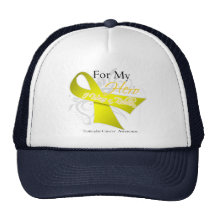 Pour mon héros, je porte un ruban - cancer du test casquettes