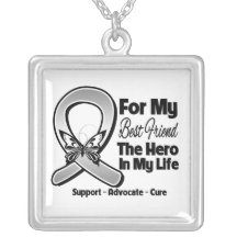 Pour mon héros mon meilleur ami - cancer du cervea bijouterie personnalisée