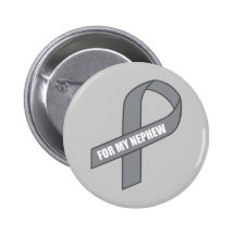Pour mon ruban gris/argenté de neveu (de conscienc badge avec épingle