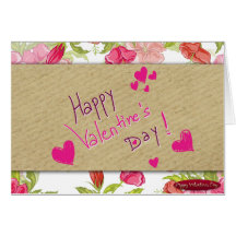 Pour mon Valentine Carte De Vœux
