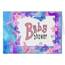 pour toujours douche de papillon-Bébé Carte De Vœux