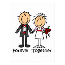 Pour toujours ensemble T-shirts et cadeaux Carte Postale