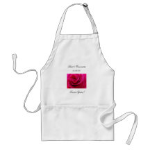 Pour toujours vôtre ! Rose de rose de tablier de p