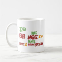 Pour tricoter tasse