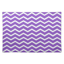 Pourpre audacieux de Chevron Sets De Table