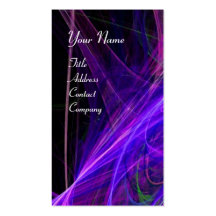 Pourpre bleu de PHOTON de gemme FOLLE de MONOGRAMM Cartes De Visite Personnelles