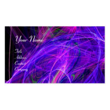 Pourpre bleu noir doux vibrant de PHOTON FOU Carte De Visite