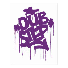 Pourpre de Dubstep FatCap Kush Carte Postale