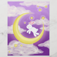 Pourpre de lapin de lune tract customisé