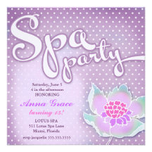 Pourpre de Lotus de partie de spa de CHROMATOGRAPH Faire-parts