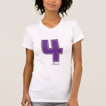 Pourpre Girly quatre T-shirt