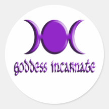 Pourpre incarné de déesse autocollant