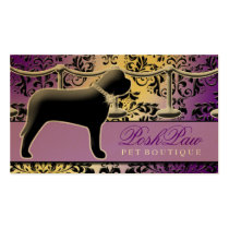 Pourpre snob de l'animal familier 311 cartes de visite