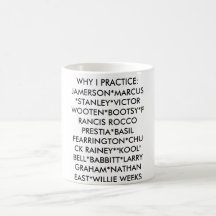 POURQUOI JE PRATIQUE (LA BASSE DE JAZZ/R&B) MUG À CAFÉ