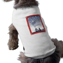 Poursuit 4 juillet - chemise d'animal familier manteaux pour chien