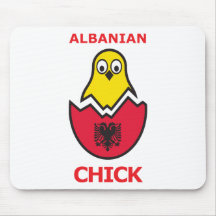 Poussin albanais tapis de souris