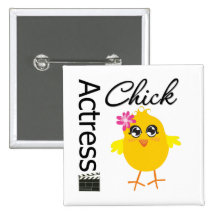 Poussin d'actrice badges avec agrafe