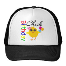 Poussin d'anniversaire casquette de camionneur