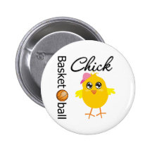 Poussin de basket-ball badge avec épingle